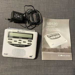 Midland Weather Radio WR-120EZ Public Alert NOAA Emergency Storm + Manual